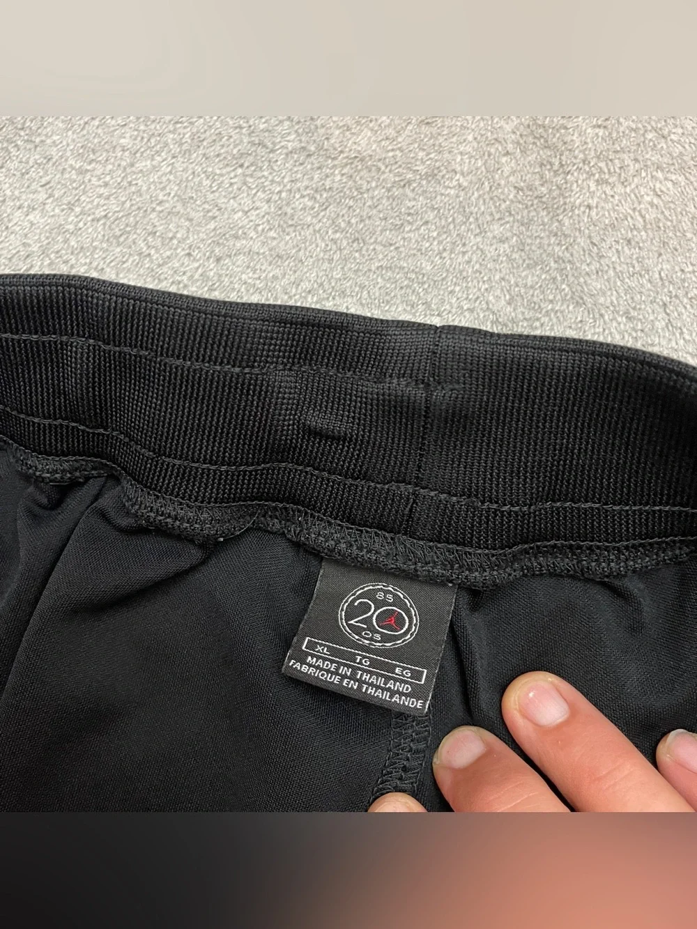 Vintage Jordan 20 Years Anniversary Black Baggy Basketball Shorts - Men’s XL